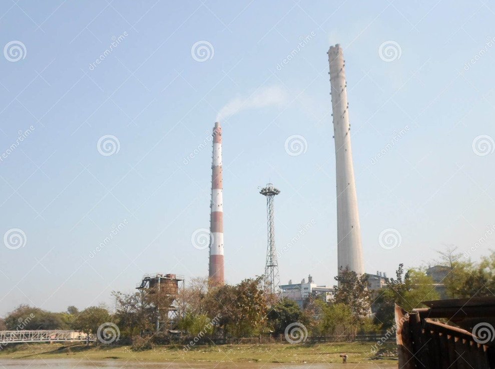 Steel chimney and process piping fabrication and erection at site