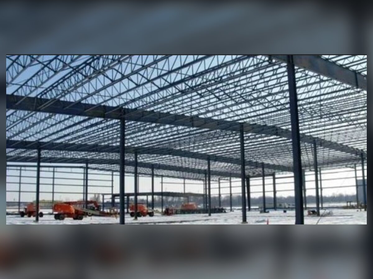 Structural steel fabrication in ISMB, ISMC and angle sections